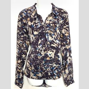CAbi Long Sleeve Starry Night Blouse style 3066